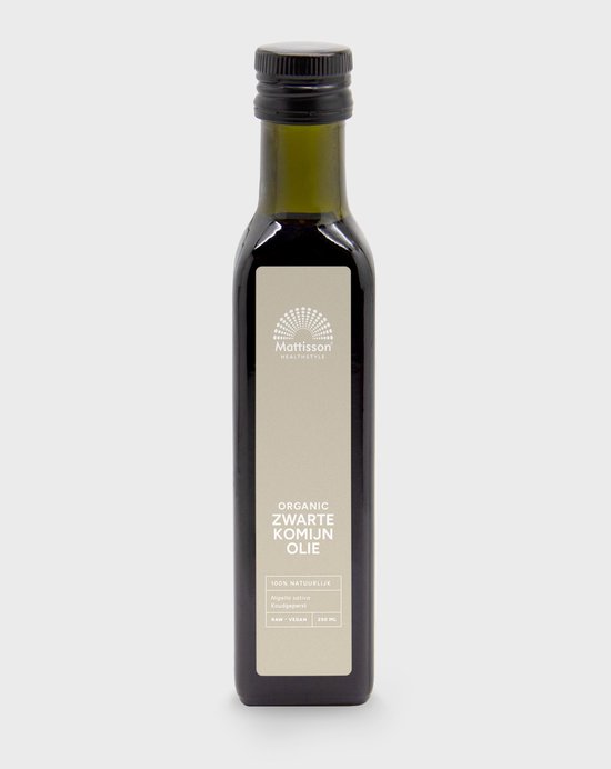 Mattisson - Biologische Zwarte Komijn Olie - Zwarte Komijnolie, Black Seed Oil - 250 ml