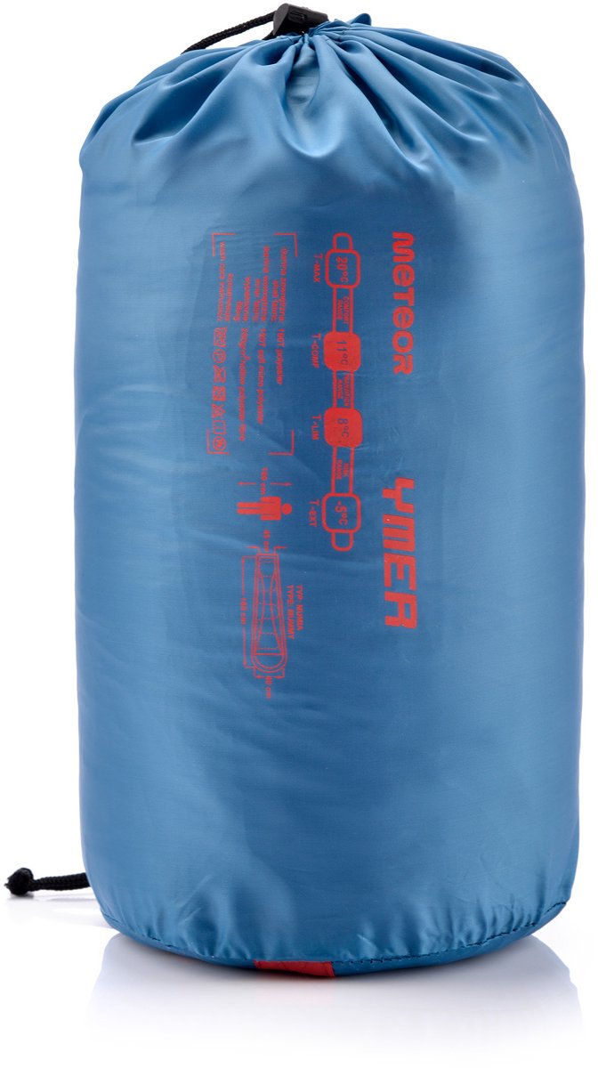 Meteor Ymer - Slaapzak - blauw/rood, comfortabel, lichtgewicht van Meteor — afbeelding 4
