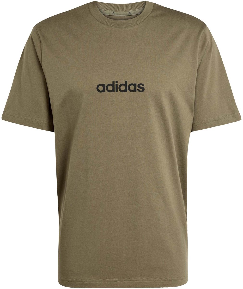 Adidas Sport Lin Sj T T-Shirt Sportwear Volwassen Groen