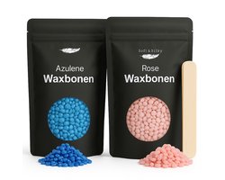 Wax beans 1KG - incl 60 spatels - Hard - Parels - Bonen - Ontharen - Waxen - Heater - Spatula - Korrels - Ontharingswax - Voor wax apparaat