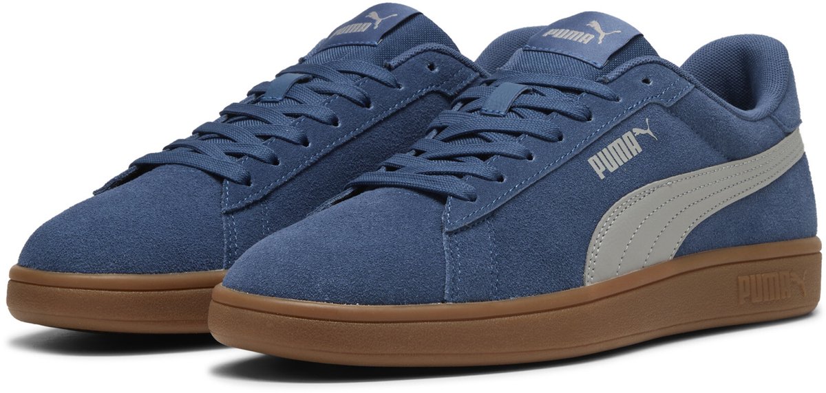 PUMA PUMA Smash 3.0 Unisex Sneakers Dark Indigo- Echo-Gum Grijs
