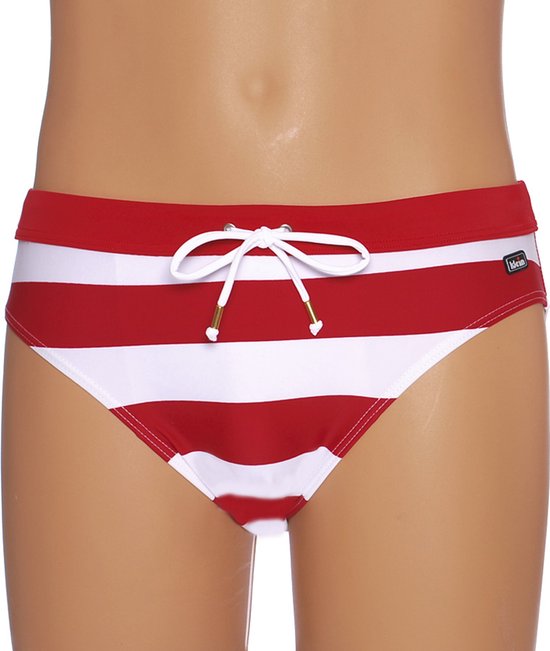 Maillot de bain homme Kleim - Rayé - Rouge et Blanc