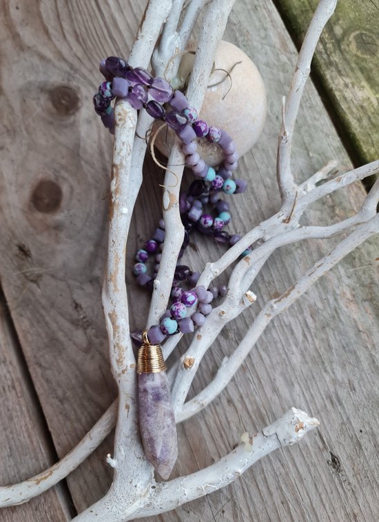 Lange boho ketting Jill - https