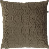 JOAN - Kussenhoes olijf 45x45 cm - groen