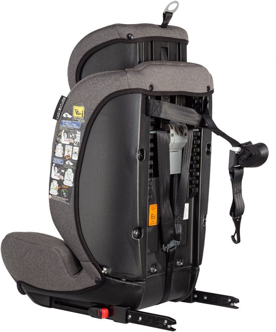 X Adventure Autostoel Grow Fix Groep 1/2/3 9-36 kg (76 tot 150 cm) Vanaf 15 maanden tot 12 jaar - Met Isofix - i-Size - Meegroei Autostoel - Zwart — afbeelding 4