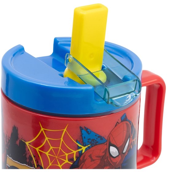 Gobelet Enfant 260ml Spiderman - Sans BPA, Plastique Réutilisable