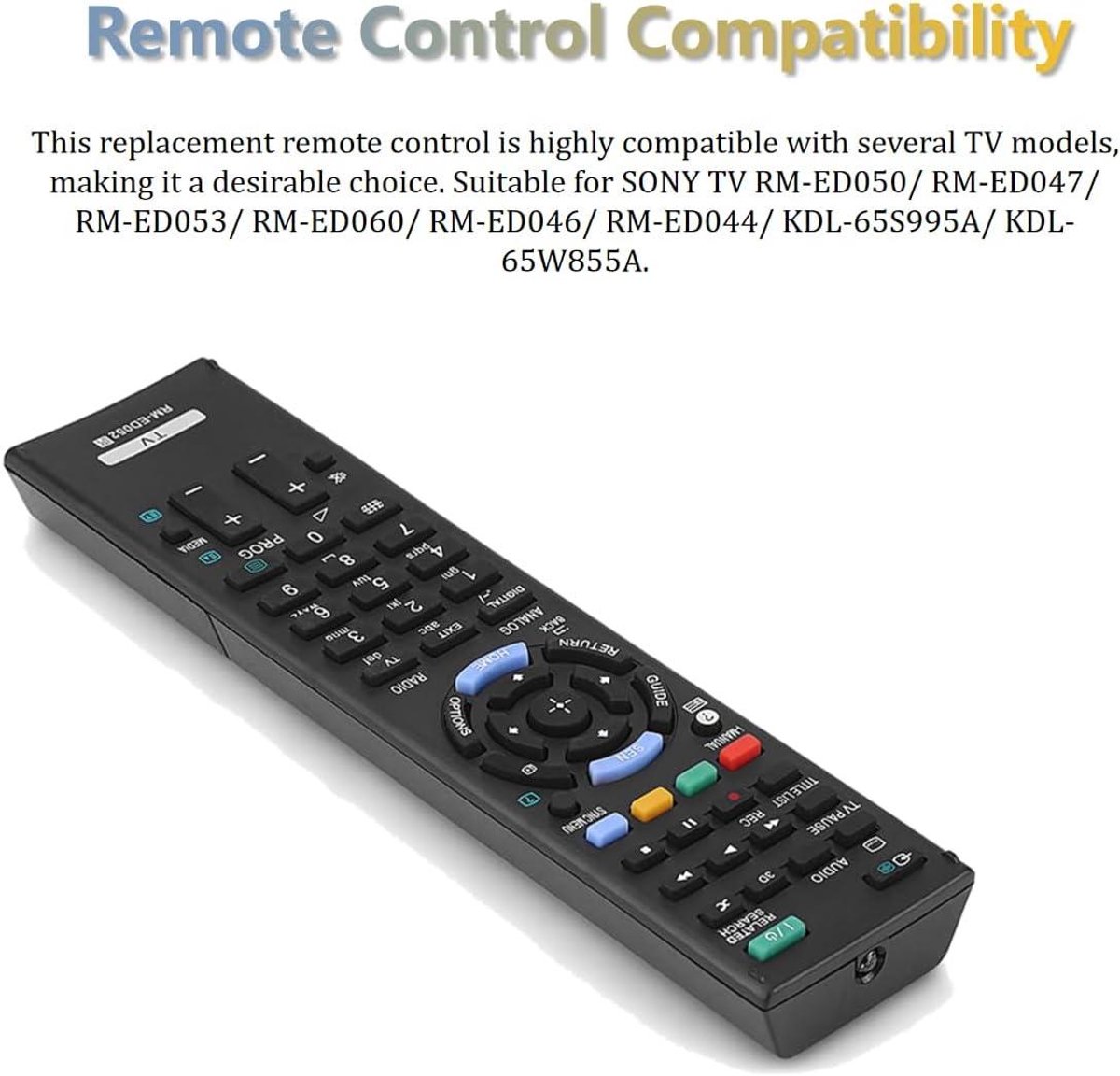 Télécommande de remplacement pour Sony RM-ED012 & - TV Son Photo