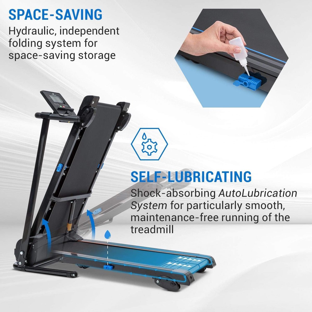 Afbeelding 3 van Loopband inklapbaar - Hometrainer Elektrisch - Walking Pad Fitness - Zwart (EAN: ...3720)