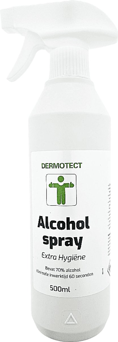 Goedkoopste Dermotect Alcoholspray Extra Hygiëne 500 ml – 70 Alcohol voor Grondige Reiniging van Oppervlakken