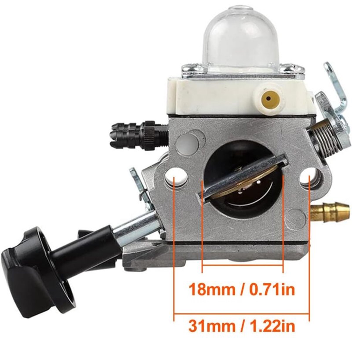 Geschikt voor BG86 Carburateur voor Stihl BG86C Bladblazer Motor, 4241 120 0623, 4241 120 0616, met HD2 Luchtfilter + Bougie + Brandstofleiding + Brandstoffilter – foto 2
