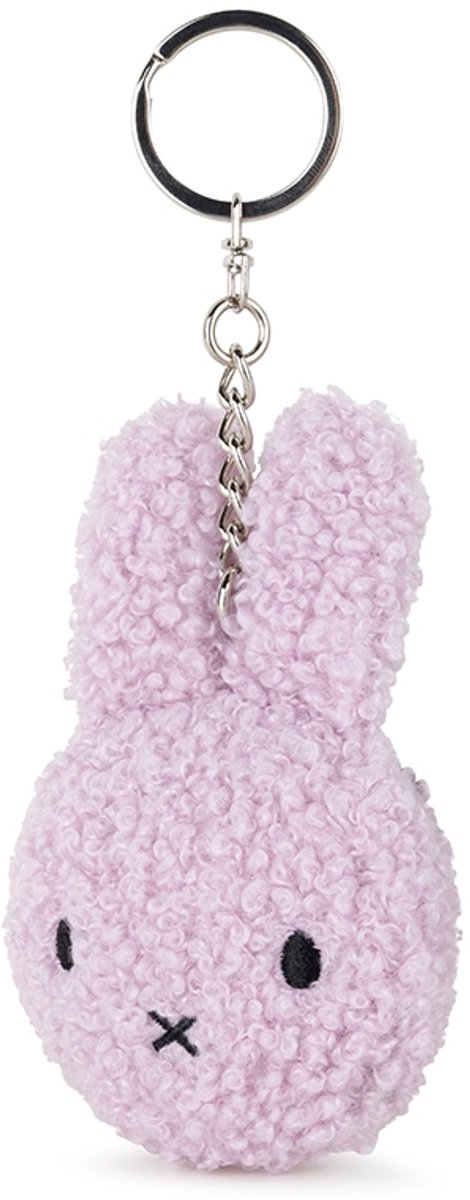 Nijntje sleutelhanger tiny teddy lavendel plat ECO 10 cm - Knuffel Lavendel