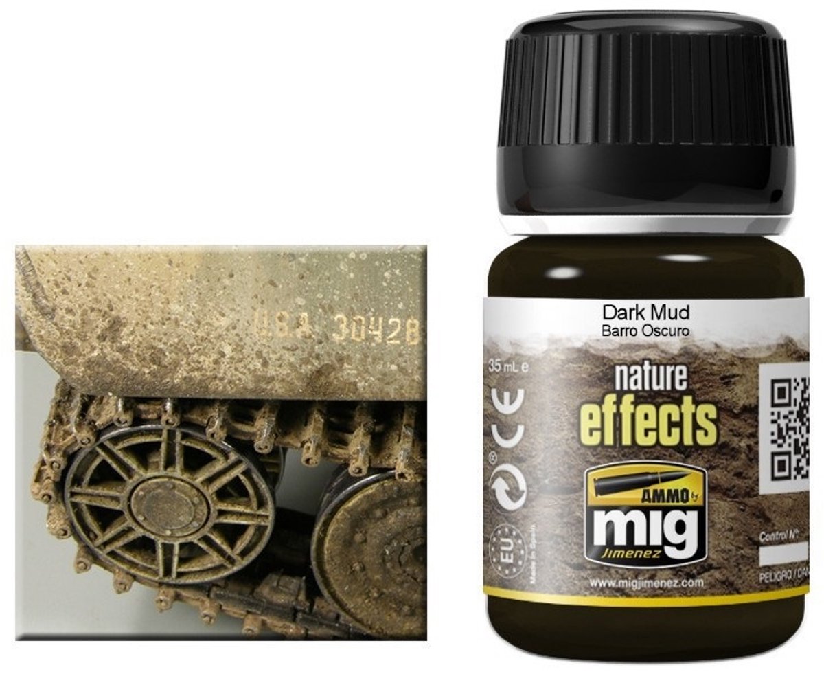 AMMO by Mig Jimenez Modelbouwdecoratie - MIG 1405 Dark Mud Effecten potje
