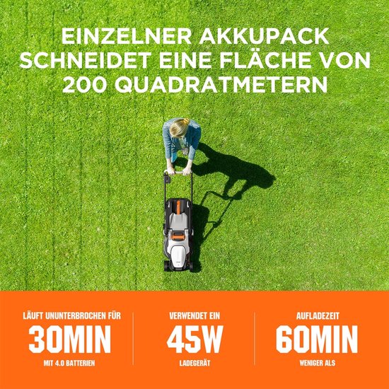 Grastrimmers met Accu - Kantenmaaier Elektrisch - Grasmaaier van Merkloos	 — afbeelding 3
