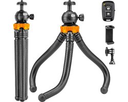 Studio ME Telefoon Statief - 25 cm - Tripod Smartphone - Flexibel - Camera Statief - Zwart - Gorillapod - Telefoonhouder - Incl. Bluetooth Afstandsbediening - Tripod Iphone - Statief Telefoon Studio ME Telefoon Statief - 25 cm - Tripod Smartphone - Flexibel - Camera Statief - Zwart - Gorillapod - Telefoonhouder - Incl. Bluetooth Afstandsbediening - Tripod Iphone - Statief Telefoon