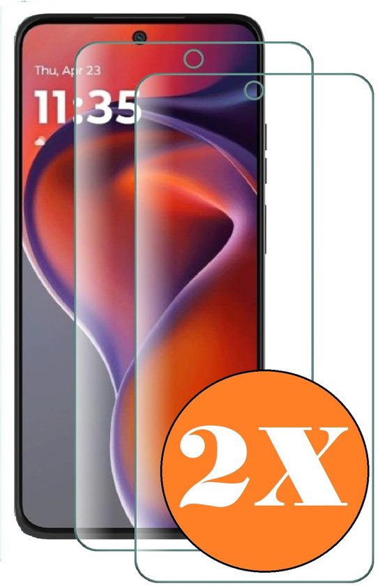 Screenprotector geschikt voor Motorola Moto G15 Power/G15/E15/G05 Screen Protector - gehard Glas Tempered Glass - 2 Stuks
