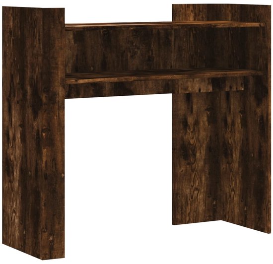Bureau met lades 102x50x76 cm bewerkt hout gerookt eikenkleurig