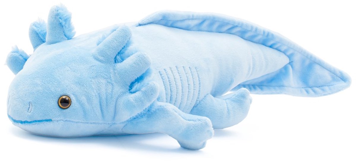 Baby Mix - Knuffel - Axolotl knuffel 45cm blauw pluche - speelgoed - knuffeldier - pluche knuffel - axolotl