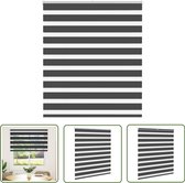 vidaXL Zebra rolgordijn 70x150 cm stofbreedte 65,9 cm lichtgrijs