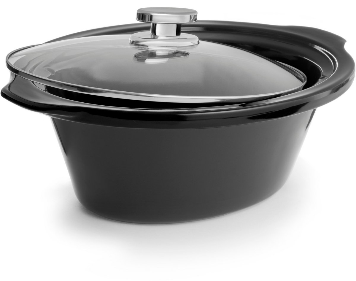 FRITEL Slow Cooker SC 2395 - Elektrische Stoofpot / Crock Pot - 5,5L - 210W - 4 tot 8 Pers. - Keramische pot - 4 Warmtestanden - Display – foto 4