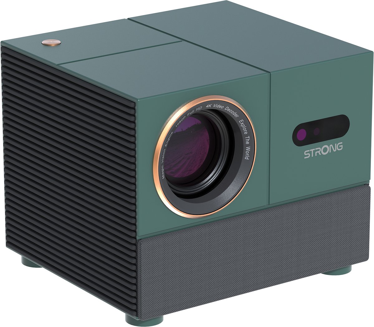 STRONG - MIRA 1 - Smart Beamer Google TV - Full HD 1080P - Projector van 40” tot 150”- Bluetooth - Wifi - Chromecast - Netflix/Disney+/Prime/Youtube