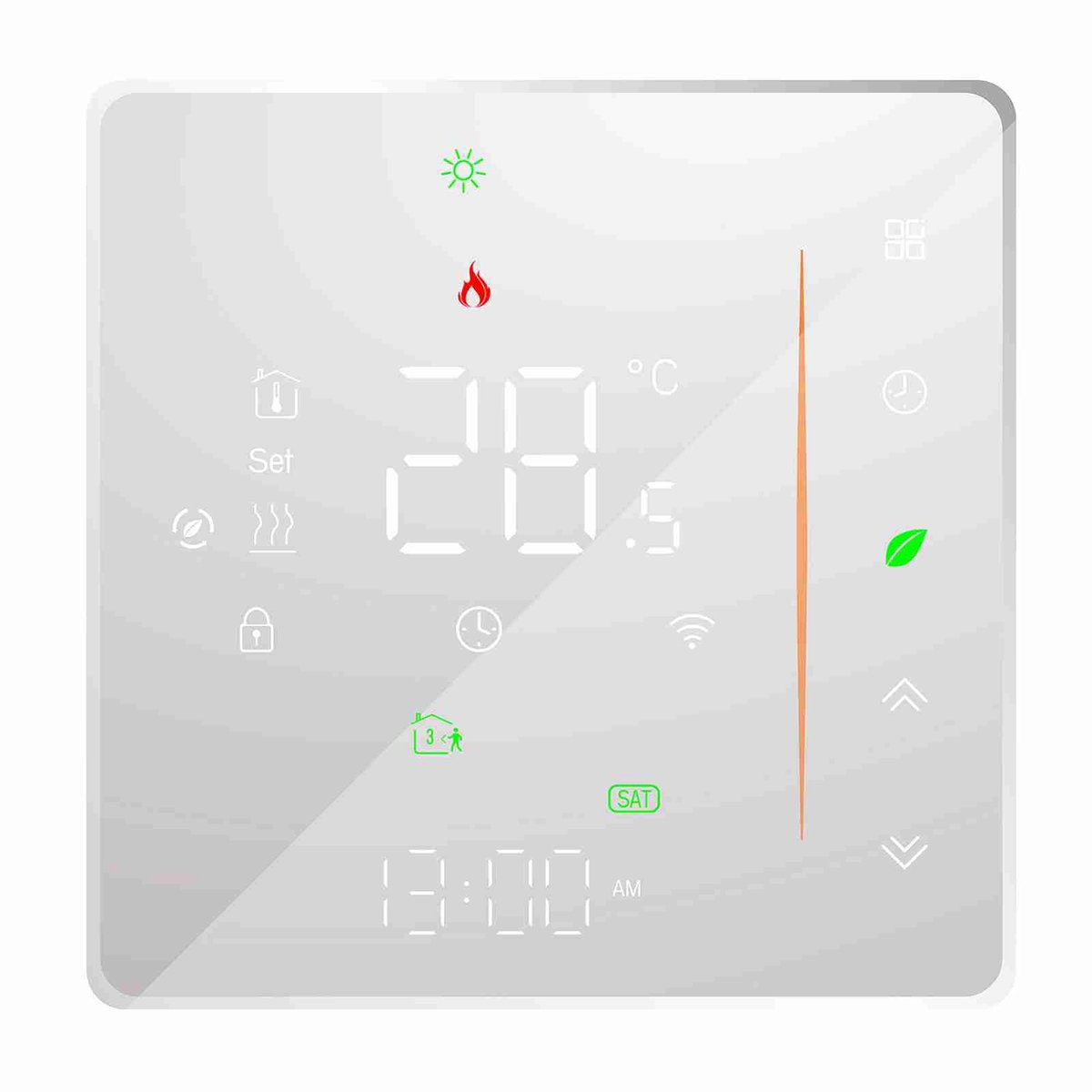 WiFi Slimme Thermostaat voor Vloerverwarming – Programmeerbaar Touchscreen – App Bediening – Alexa & Google Home