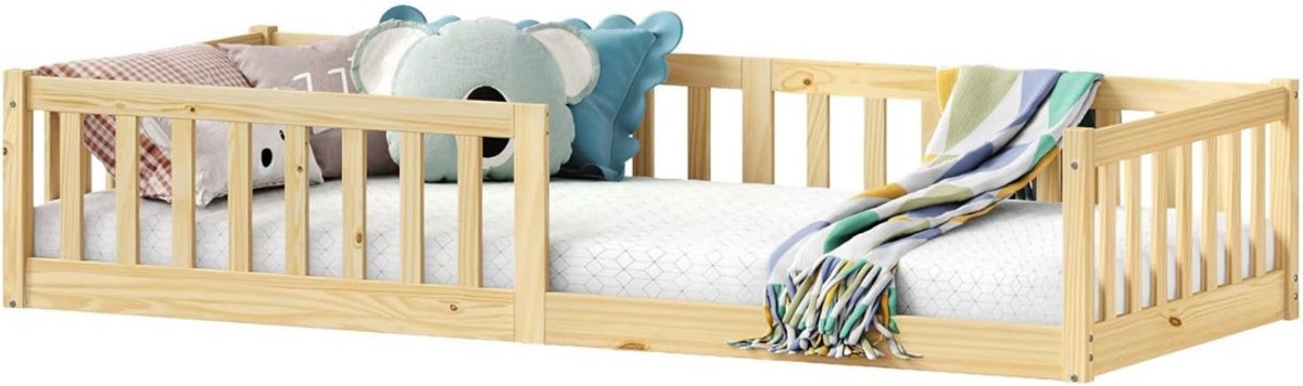 Zylo® Grondbed - Huisbed - Bed - Natuurlijk - 206cm x 96cm x 42cm