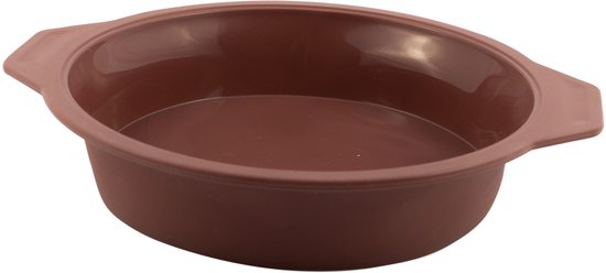 Moule à gâteau rond Point-Virgule en silicone platine Vintage Maroon 24cm