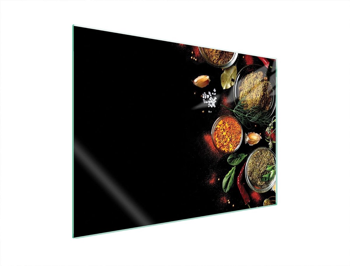 Afdekplaat voor fornuis 70 x 52 cm - Keramische en inductie kookplaat bescherming, spatbescherming en decoratieve snijplank