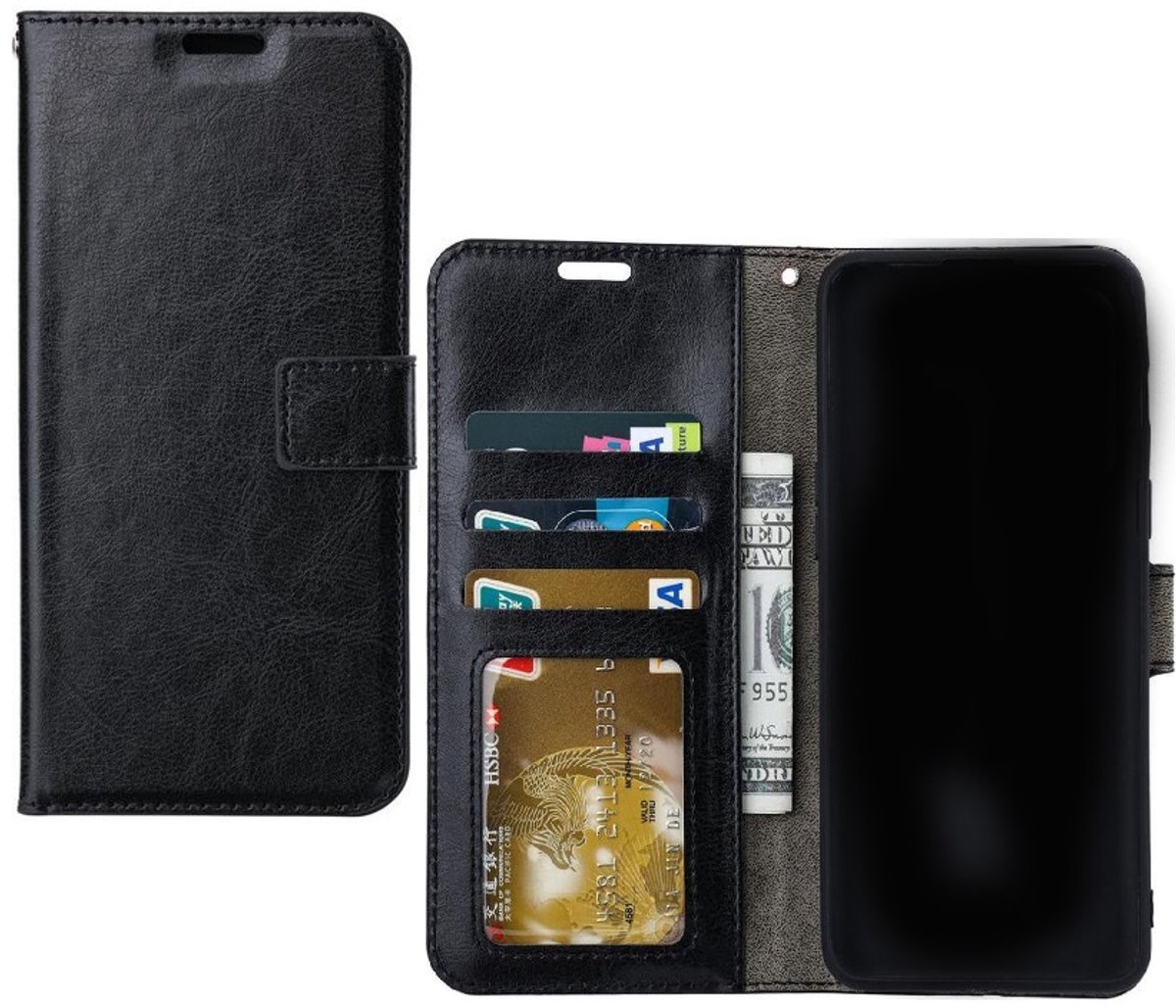 Portemonnee Book Case Hoesje Geschikt voor: Google Pixel 9 Pro - zwart