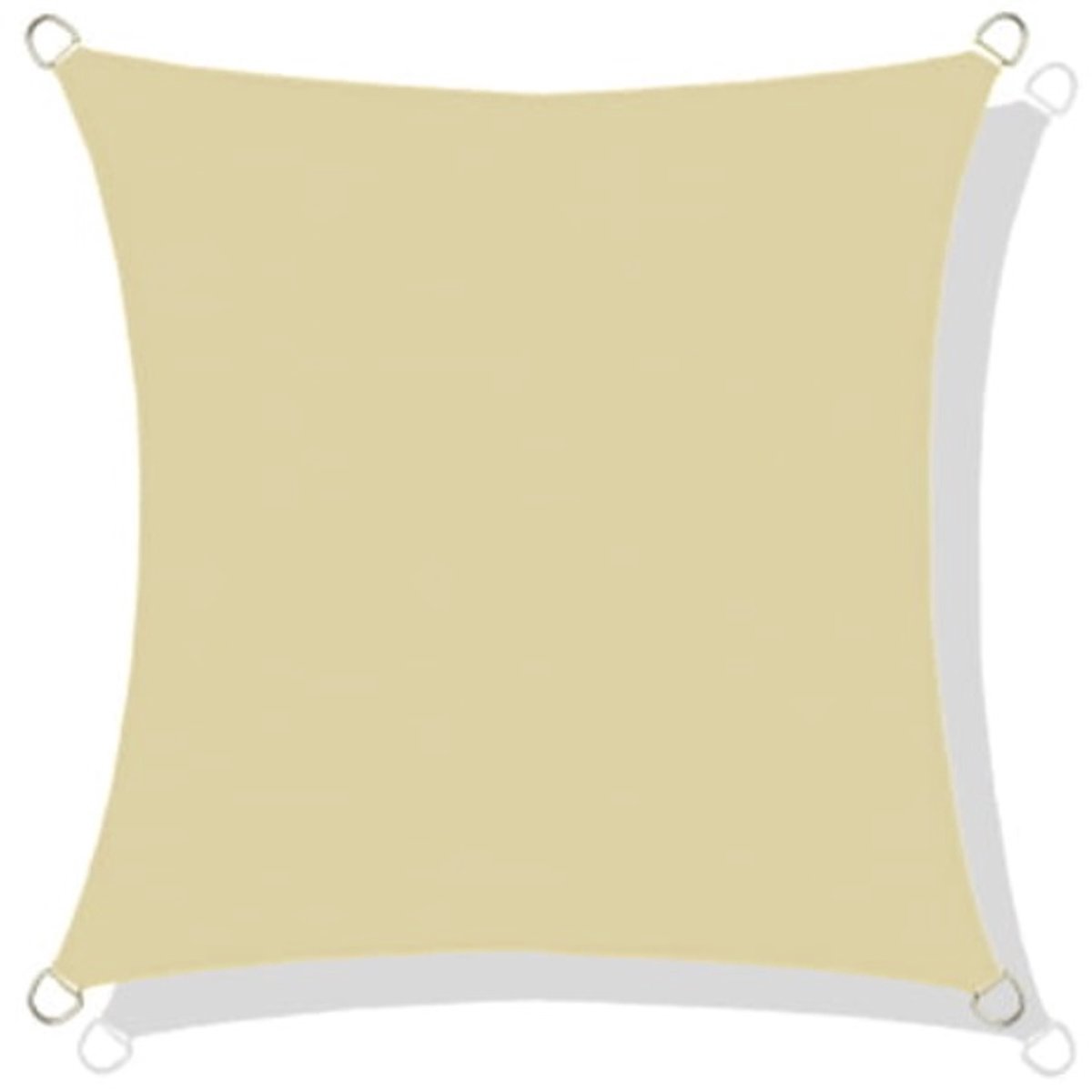 Waterdicht codura zonnezeil 3x3 m beige