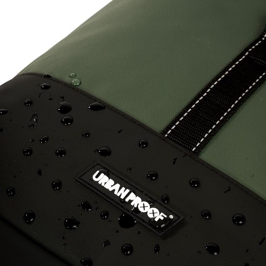 Gerecyclede dubbele fietstas Urban Proof Rolltop 38L 30 x 15 x 42 cm - Groen van Urban Proof — afbeelding 5