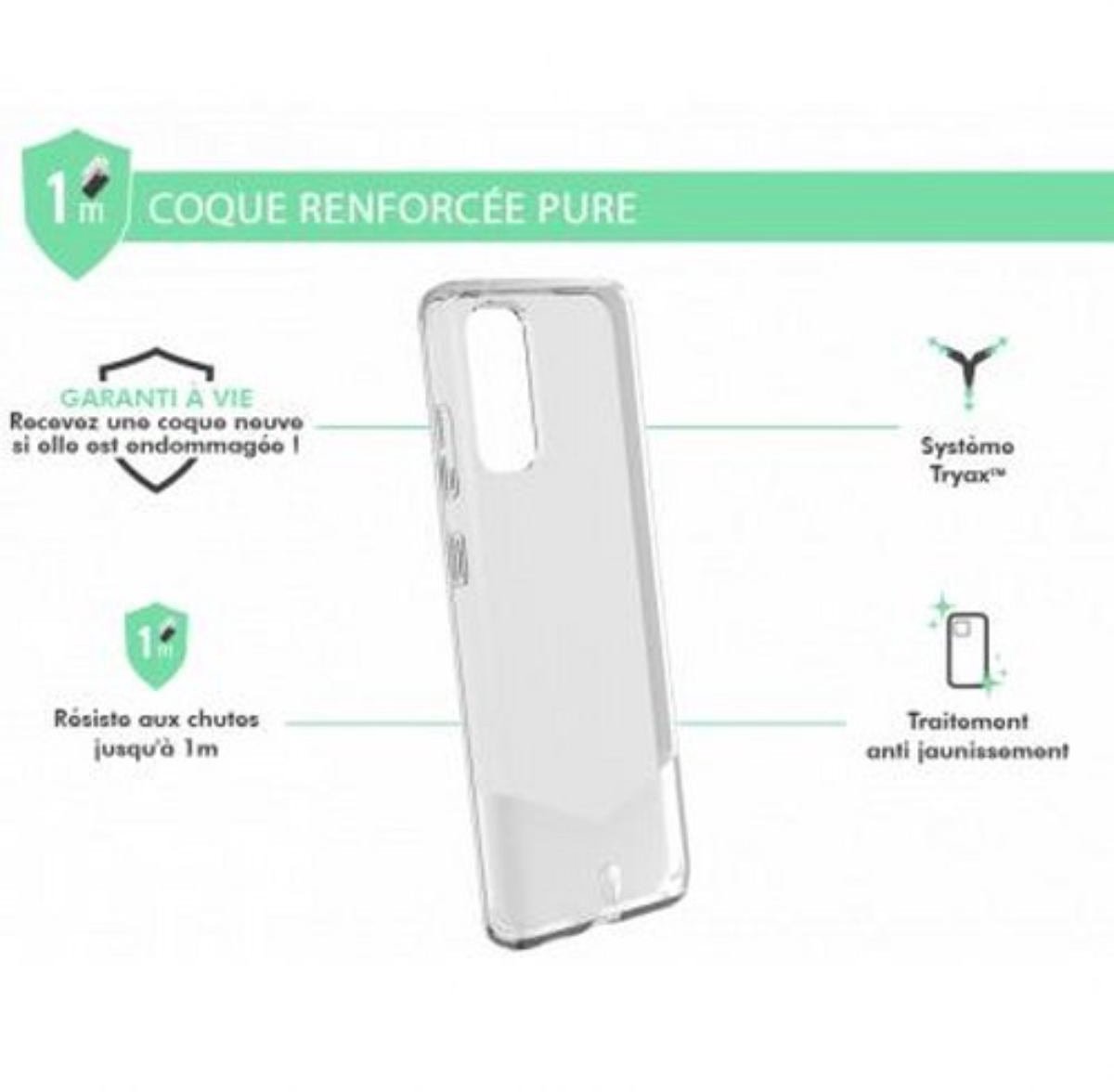 Force Case, Versterkte hoes Geschikt voor Samsung Galaxy S20 PURE, Transparant