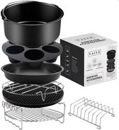 VAIVE Heteluchtfriteuse Accessoires Set - Geschikt voor alle Airfryer XL en XXL - ⌀ 20 cm