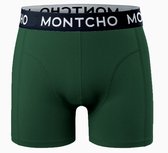 MONTCHO - Série Dazzle - Boxer pour homme - Sous-vêtements homme - Boxers - Sous-vêtements pour homme - 1 paquet - Vert - Homme - Taille XS