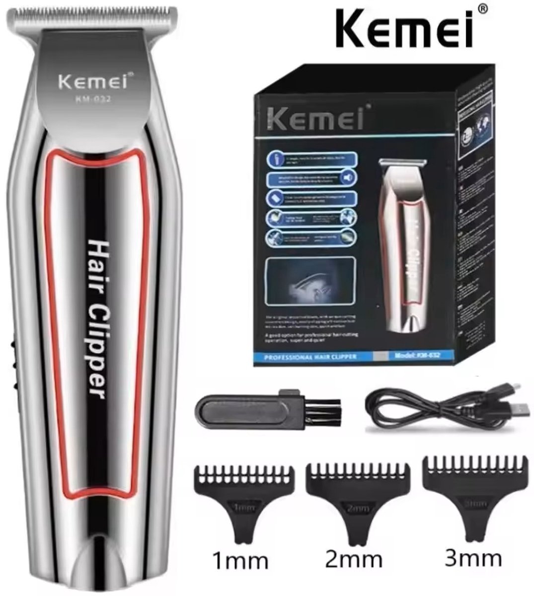 Kemei Tondeuse mannen - Baardtrimmer - Trimmer mannen - Baard trimmer mannen - Hoofdhaar en schaamstreek - Haar Trimmer - Black Friday 2022