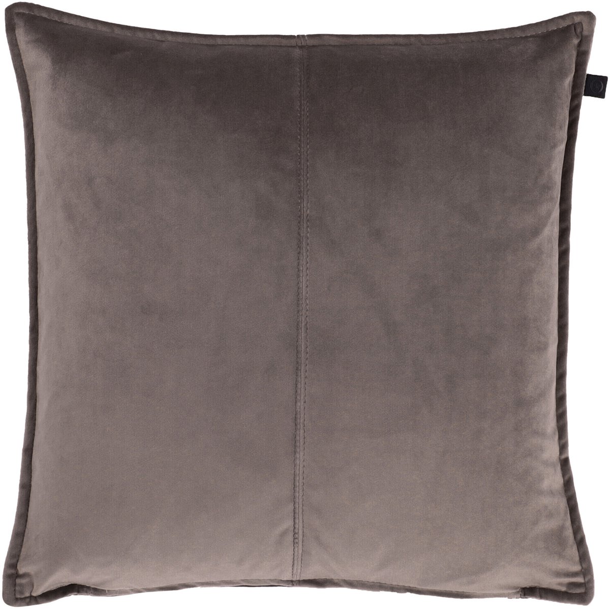 Overseas Middlestitch Kussen- 45 x 45 cm - Velours – Taupe
