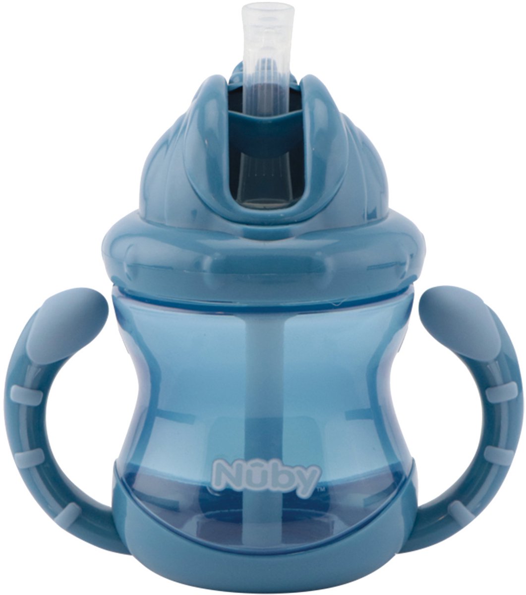 Nuby Flip-It Drinkbeker - 240 ml - Blauw