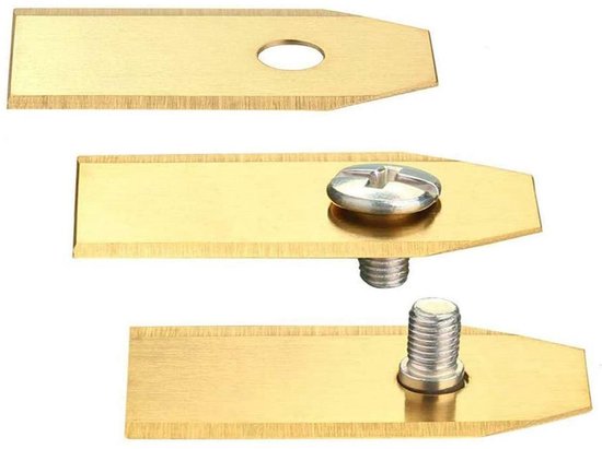 45 stuks titaniumlegering messen - 45 schroeven + goud 45 stuks- 45 stuks titanium vervangingsmessen voor van Merkloos	 — afbeelding 4