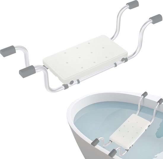 Siège de Baignoire Secura Extensible, Capacité de Charge 150 kg, Acier