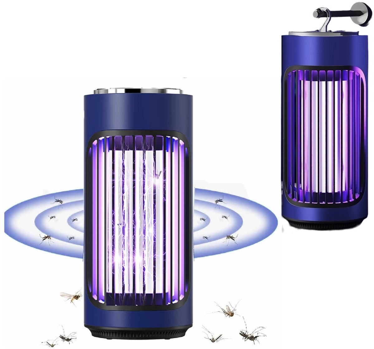 Muggenlamp, 4 stuks, elektrische insectenverdelger, muggenbescherming, stopcontact met uv-led, geen giftige muggenstekker, muggenbescherming, vliegenval, elektrische muggenval voor keuken, slaapkamer