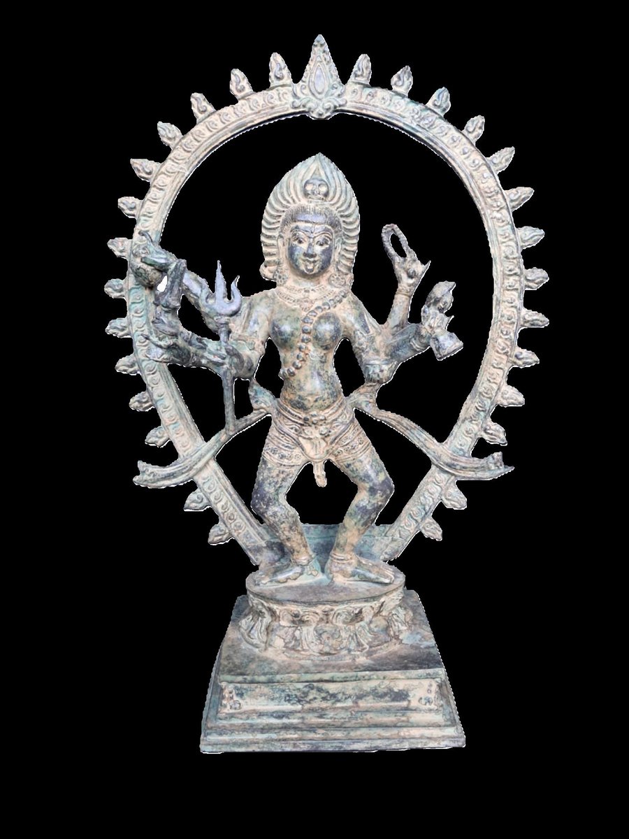 Statue en bronze de la déesse Kali-37 cm