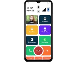 Senifone S1 Senioren Smartphone - Zwart - Voor Ouderen - 32GB - WhatsApp & SOS Functie