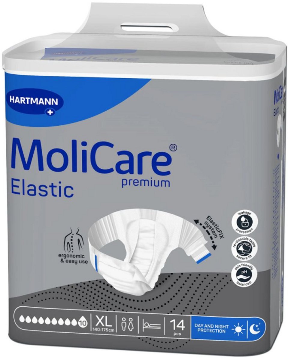 Molicare Premium Slip Elastic 10 druppels XL - 1 pak van 14 stuks