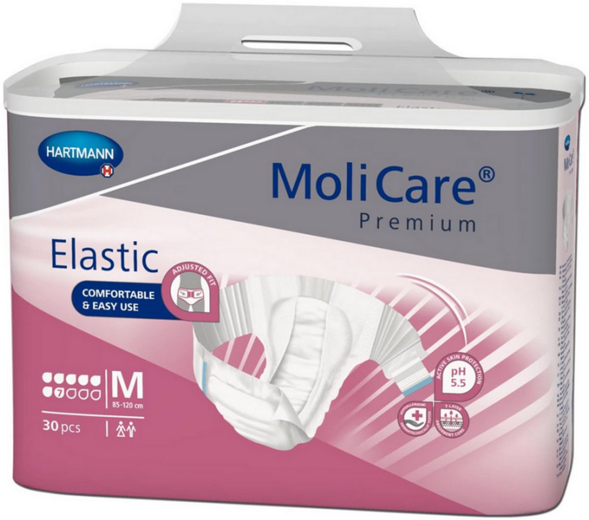 Molicare Premium Slip Elastic 7 druppels Medium - 1 pak van 30 stuks