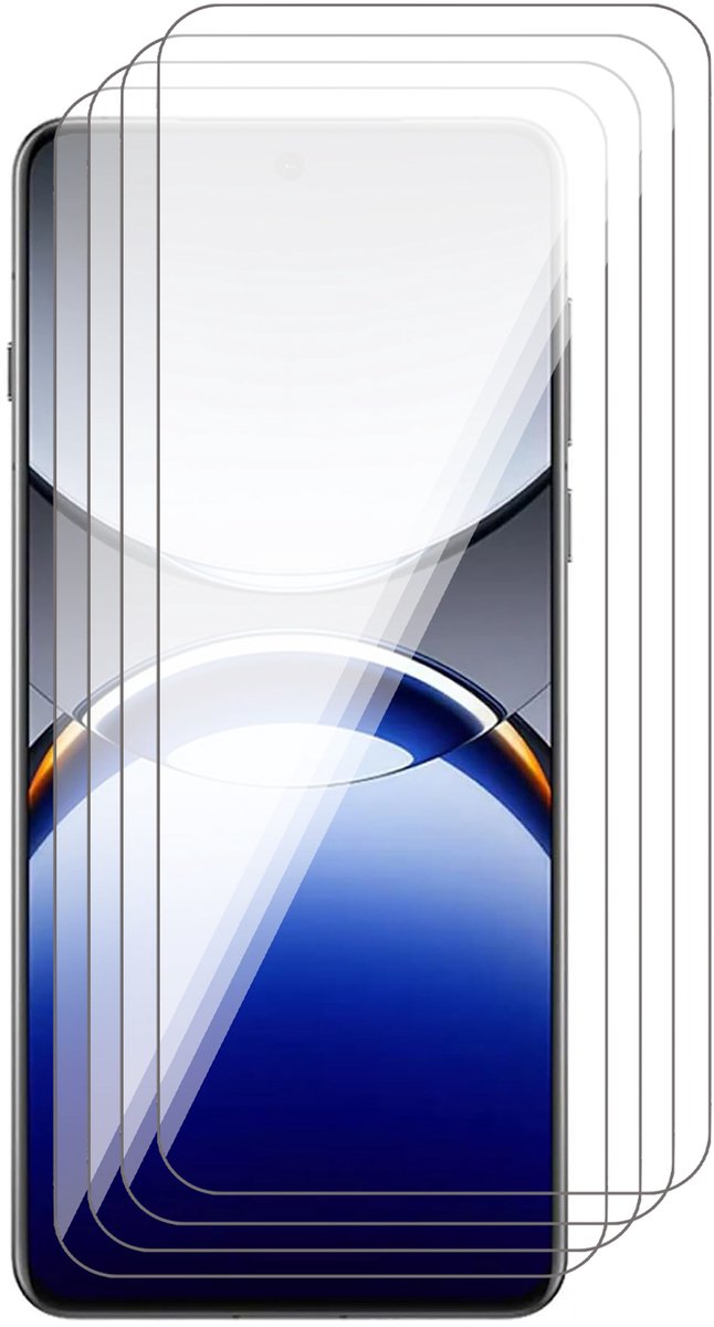 Screenprotector geschikt voor Oppo Find X8 Pro - 4x Glas Screen Protector