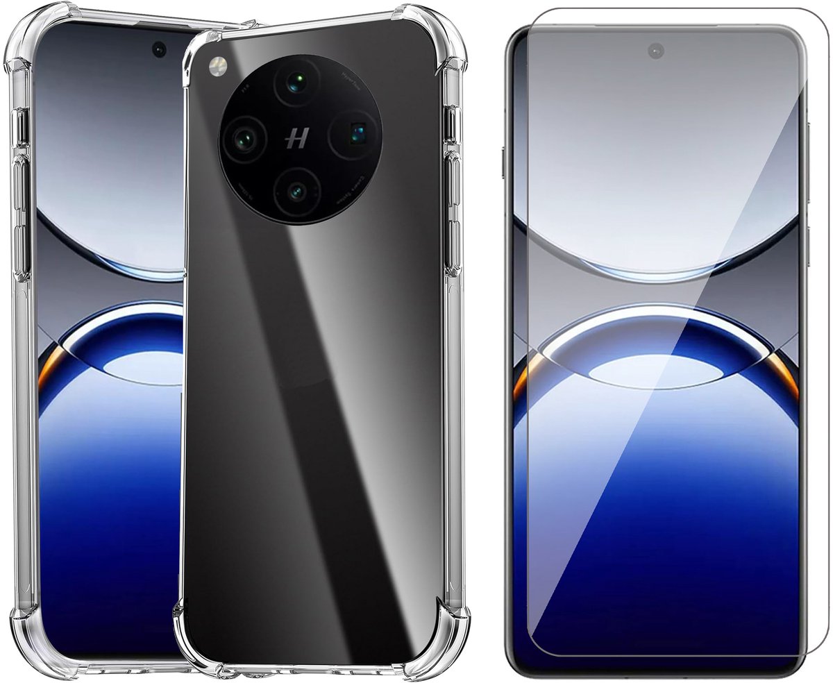 Hoesje geschikt voor Oppo Find X8 Pro - Screenprotector Glas - Shockproof Transparant