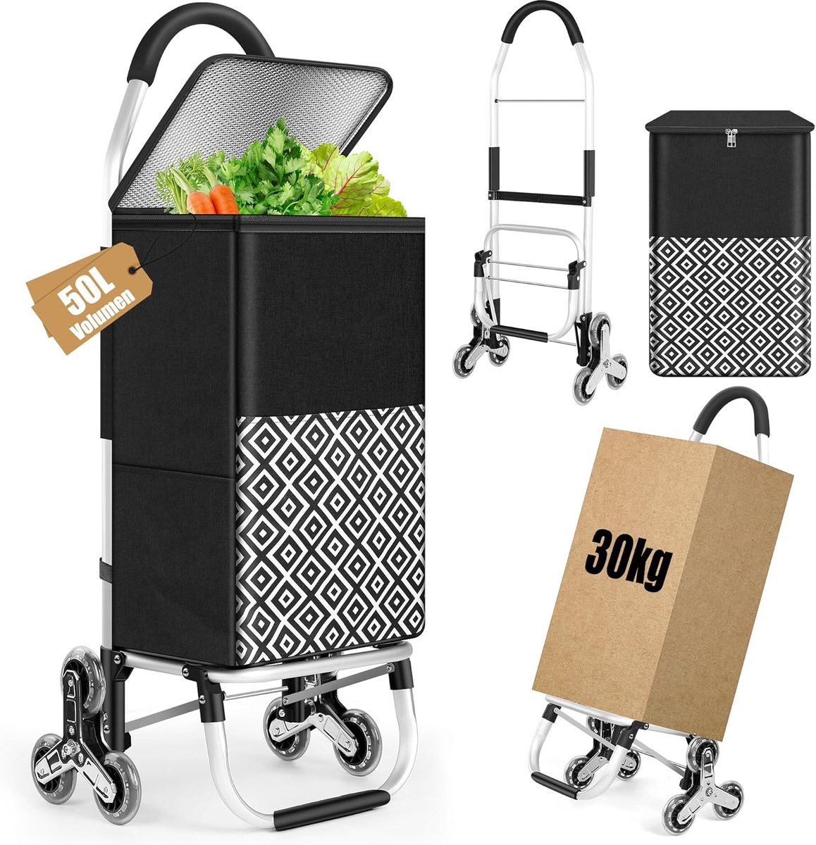 Boodschappentrolley met Koelvak - Boodschappenwagen - Boodschappenkar