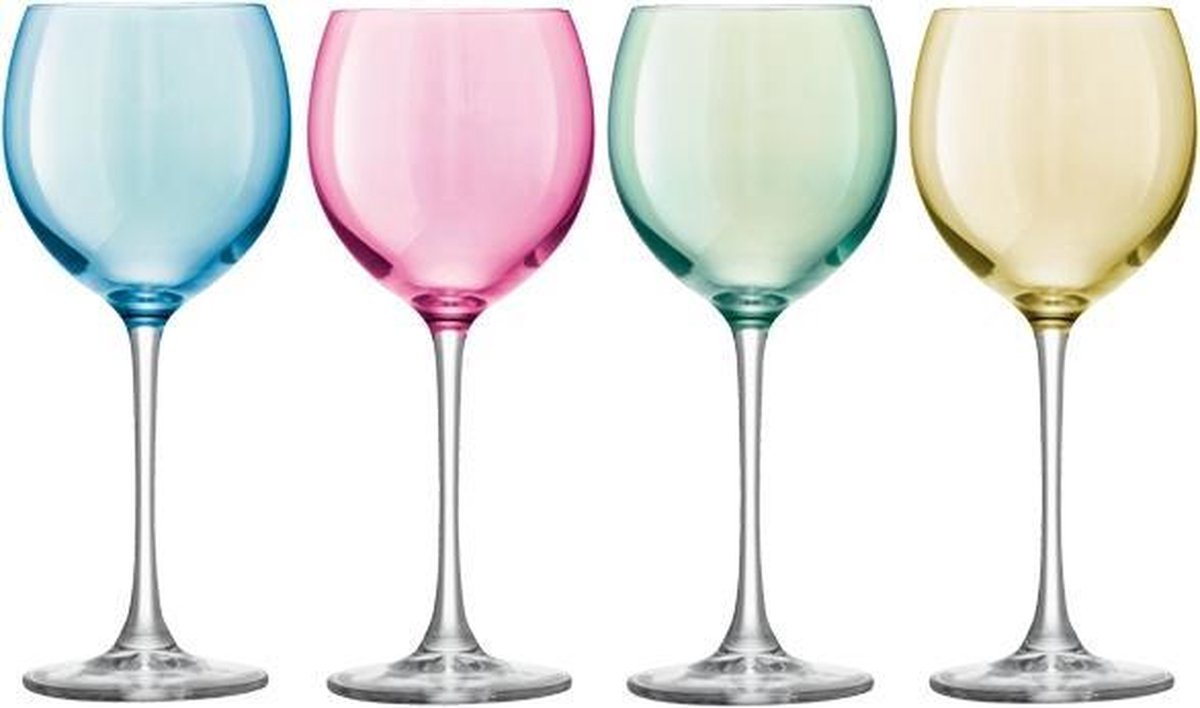 berouw hebben Mark Caroline LSA - Gekleurde wijnglazen - 4 stuks - OP = OP | bol.com
