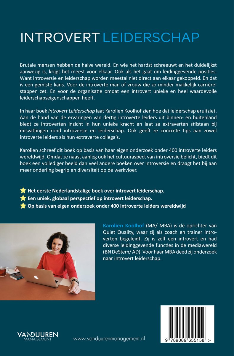 Introvert leiderschap - back cover