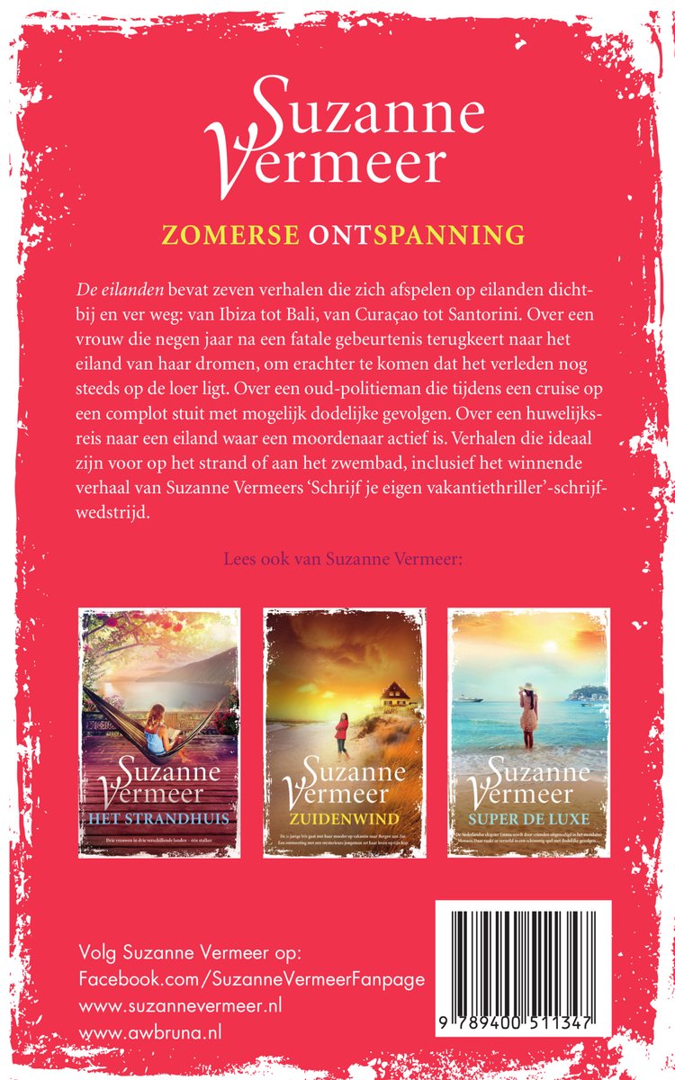 Boekomslag met tekst 'Zomerse Ontspanning' en drie boeken. Rechtsonder een ISBN-streepjescode.